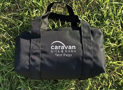 $14.95 • Buy TENT PEG STORAGE BAG - HOLDS UP TO 40 Pegs 