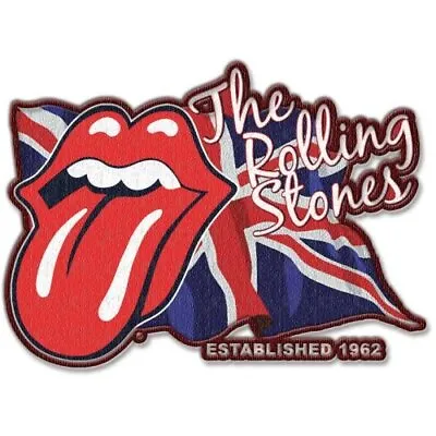 £3.99 • Buy Officially Licensed Rolling Stones UK Flag Iron On Patch Music Rock Patches M037
