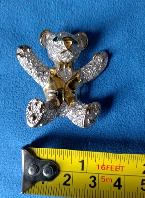 £8 • Buy Adrian Buckley Teddy Bear Brooch