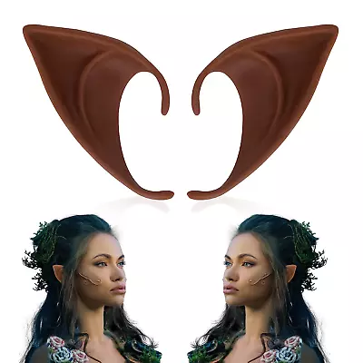 Medium Brown Fairy Elf Ears - Pixie Pointy Tan Black Elf Ears Fairy Elven Ears  • $8.26