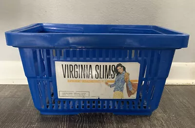 Vintage Virginia Slims Plastic Grocery Shopping Basket • $11.95