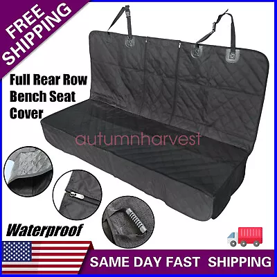 Scratchproof Pet Rear Row Bench Seat Cover Protector Universal For Car Truck SUV • $24.25