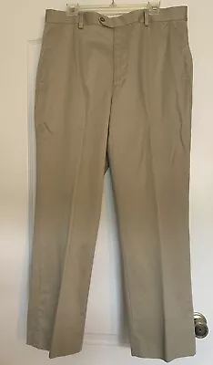 Preowned Mens Sz 36-30 100% Cotton Khaki Pants By Covington 36W 30Ins 4 Pockets • $7.75