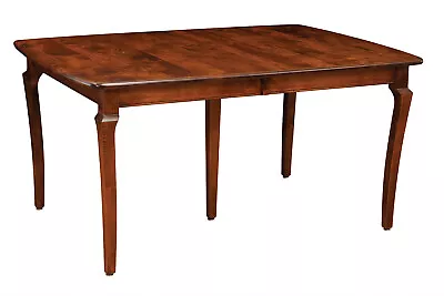 Amish Traditional Rectangle Dining Table Boat Top Solid Wood 42  X 60  66  72  • $1499