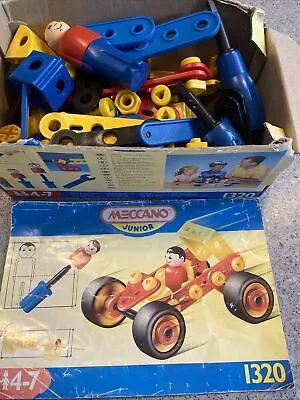 Meccano Junior Set 1320. Age 4-7 Vintage  • £12