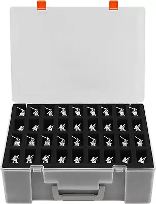 Miniature Storage Sturdy Carrying Figure Case -108 Slot Figurine Minature • $58.14