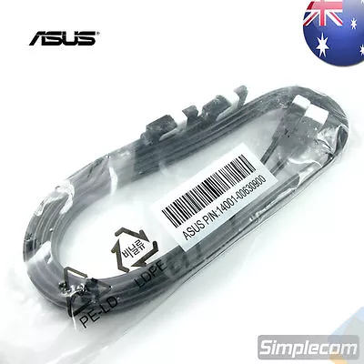 $5.95 • Buy 2x ASUS SATA 3 III 3.0 Data Cable 6Gbps For HDD SSD With Angle & Lead Clip 26AWG