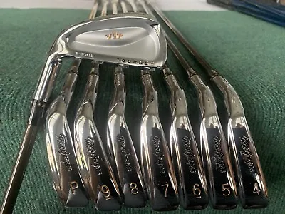 RARE NOS MacGregor Tourney VIP V FOIL IRON SET - LH 3-PW Stiff Graphite - WOW! • $699.99