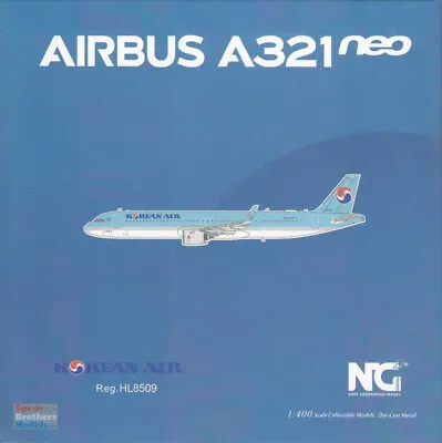 NGM13096 1:400 NG Model Korean Air Airbus A321neo Reg #HL8509 • $58.89