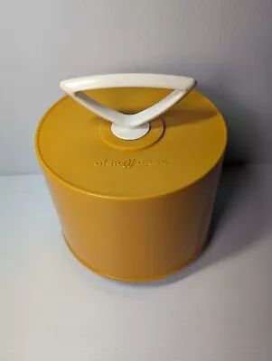 Vintage 70's Disk-Go-Case 45-RPM Vinyl Record Holder Carrier Yellow • $29.99