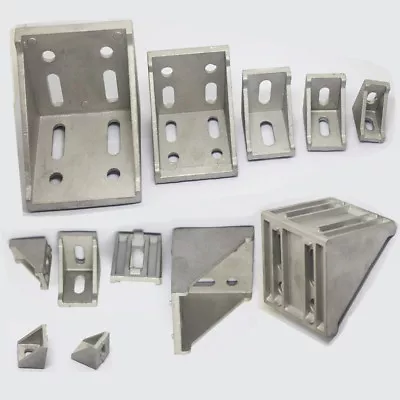 L Shape Profile Right Brace Corner T-slot Aluminum Angle Bracket 20/30/40/60/80 • $10.60