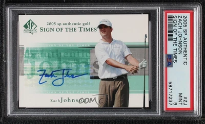 $79.32 • Buy 2005 SP Authentic Sign Of The Times Zach Johnson #ZJ PSA 9 MINT Auto