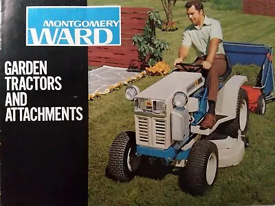 Montgomery Ward 13 & 16 H.p Garden Tractor & Implement Color Sales Brochure 1974 • $64.99