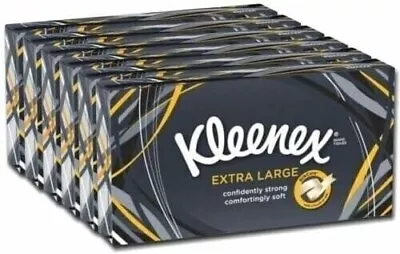 Kleenex Extra Large Facial Tissue For Men 2ply 90 Sheets Pack Of 6 • £11.99