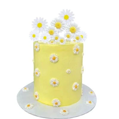 Party Arrangement Small Daisy Cake Toppers Cake Card Dessert Plugin Cake Decor • $4.26