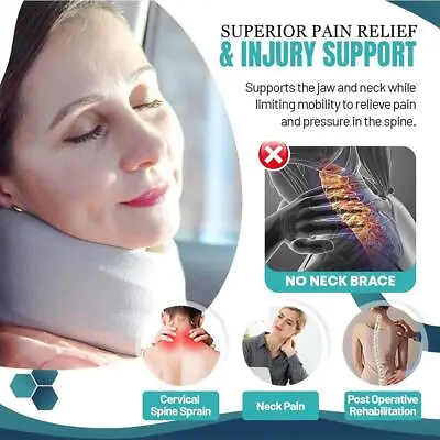 Cervical Collar Neck Relief Traction Brace Support C6 Comfort Stretcher W7Z4 • £5.09