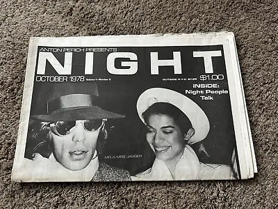 VTG Night Life Magazine 1978 Disco Studio 54 NYC Mick Jagger Bianca Joe Frazier • $249.98