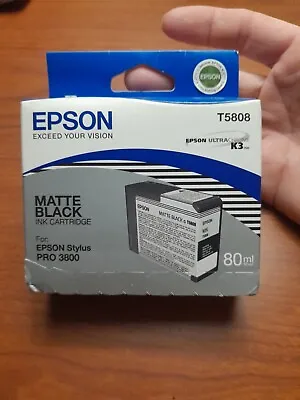 Genuine Epson T5809 Pro 3800 3880 Light Light Black Ink T580900 W/exp 07-2009 • $58.99