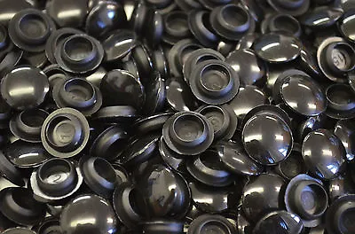 £2.59 • Buy 10mm Hole Cover Caps Black Blanking Bung Cabinet Cupboard Furniture Plastic X100
