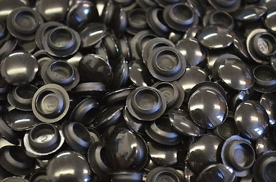 £2.59 • Buy 10mm Hole Cover Caps Black Blanking Bung Cabinet Cupboard Furniture Plastic X100