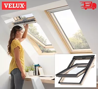 VELUX Pine Centre Pivot Roof Window Attic Loft Skylight Rooflight GENUINE VELUX • £269