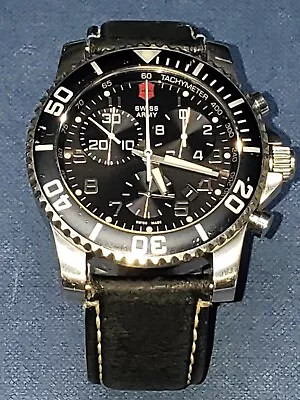 Victorinox Maverick II Swiss Army Military Diver Dive Chronograph Watch Clasp Sa • $239.99