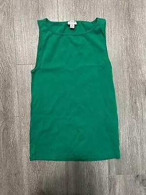 J. Crew Green Tank Top - SIZE MEDIUM High Neck • $10