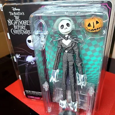 Nightmare Before Christmas Jack Skellington With Pumpkin 9” Articulated Figure • $36.99