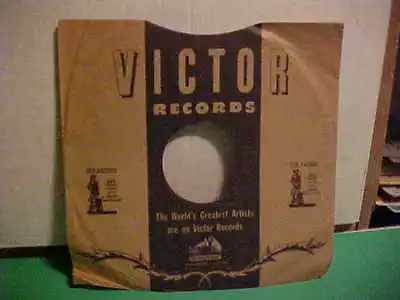 Victor Records Company #75422 Factory Paper Sleeve Only No Record 10 In. 78 Rpm  • $3.19