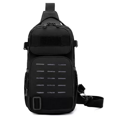 Outdoor Tactical MOLLE Chest Bag Sling Shoulder Bag Mailman Bag Cross-body Bag • $23.20
