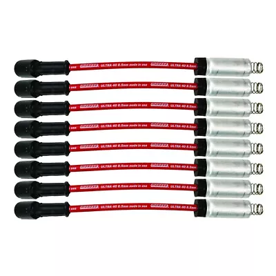 Moroso Spark Plug Wire Set 73742; Ultra 40 8.5mm Red W/ Shields 11  For GM LS • $72.99