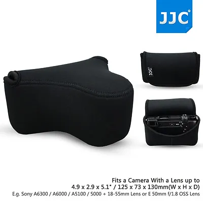 $19.79 • Buy Camera Pouch Case Bag For Sony A6500 A6400 A6300 A5100+18-55mm ,50mm F/1.8 Lens