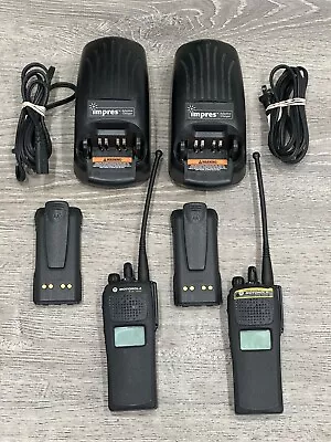 *Set Of 2* Motorola XTS 1500 2-Way Radios IMPRES Chargers *Not Working/For Parts • $300