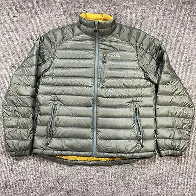 LL Bean Goose Down Quilted Ultralight 850 Sweater Jacket Mens Sz L *minor Flaw* • $85