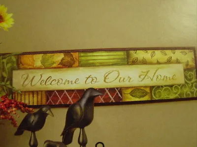 Welcome To Our Home Plaque New Vintage Home Interiors & Gifts • $26.99