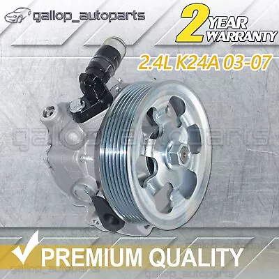 Power Steering Pump & Pulley For Honda Accord Euro CM CM5 CM7 CL CL9 2.4L K24A • $195