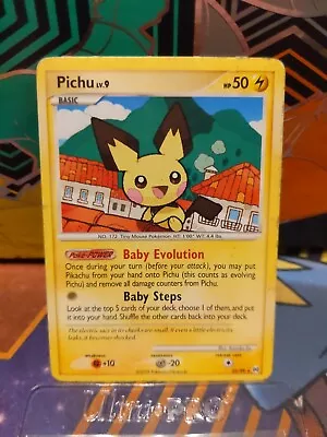 Pichu Platinum Arceus Set 25/99 Regular Rare Non Holo Baby Pokémon Card 2009 ⚡⚡⚡ • $5