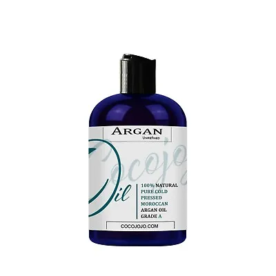 8 Oz 100 Pure Natural Cold Pressed Unrefined Argan Oil Of Morocco With Popcap • $15.39