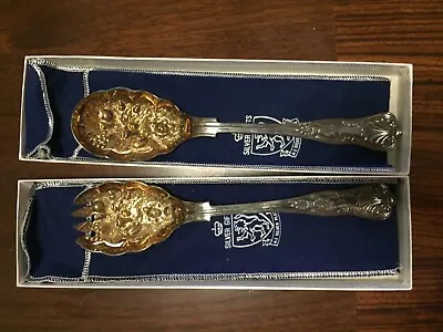 Vtg Silver Gifts  Sheffeild England EPNS A1 Silver-plated Fruit Fork And Spoon • $25.99