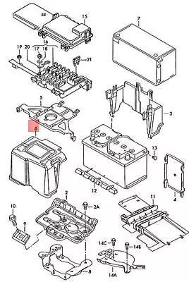 $51.40 • Buy New Vw Beetle Cabrio Cabriolet Bettle 1c1 1y7 Battery Cover 1y0915435 Original