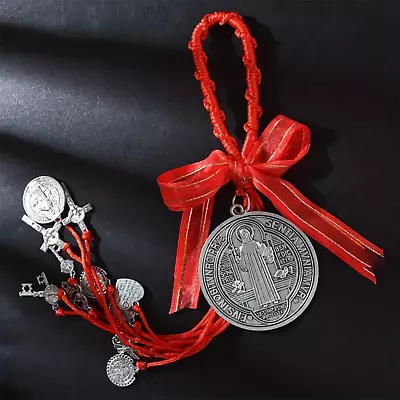 Saint Benedict Medal Protection Blessing Catholic San Benito Medalla Car Charm • $11.49