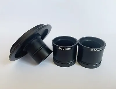 Canon EOS Bayonet Mount To Microscope Eyepiece 23.2mm W/ 30mm & 30.5mm Adapter  • $19