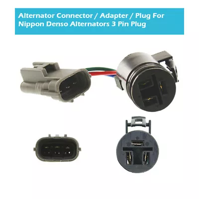 Fit Denso Nippon Alternators3 Pin Plug Alternator Connector Adapter Plug • $18.45