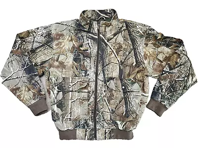 Cabelas Bomber Jacket Mens Medium Scentlok Camo Hunting Realtree Woods Adult • $30.80