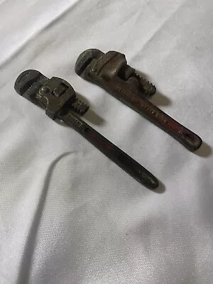 Lot Of 2 Small Pipe Wrenches Rigid And Walwork Brands • $15