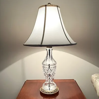 Vintage WATERFORD CRYSTAL 27 1/2 Inch Table Lamp Made In IRELAND Gothic Mark • $225