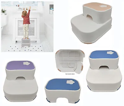 £11.95 • Buy Kids Toddlers Toilet Training Plastic Seat & Non-Slip Step Stool Child Booster