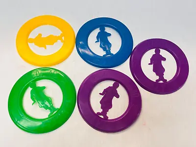 Vintage McDonalds Ronald McDonald Flyer Frisbees Lot 1980s Toys Set Of 5 *FLAWED • $13.95