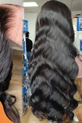 22  Cuticle Aligned Body Wave Lace Front Virgin Raw Indian Hand Made NEW Wig • $399.99