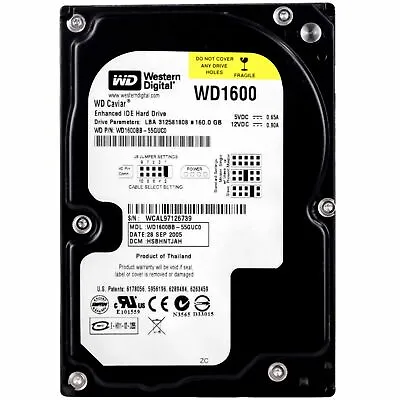 WD Wd1600bb HDD Hard Disk Ide Pata 35   160gb Eide Computer Fixed [ • £115.26